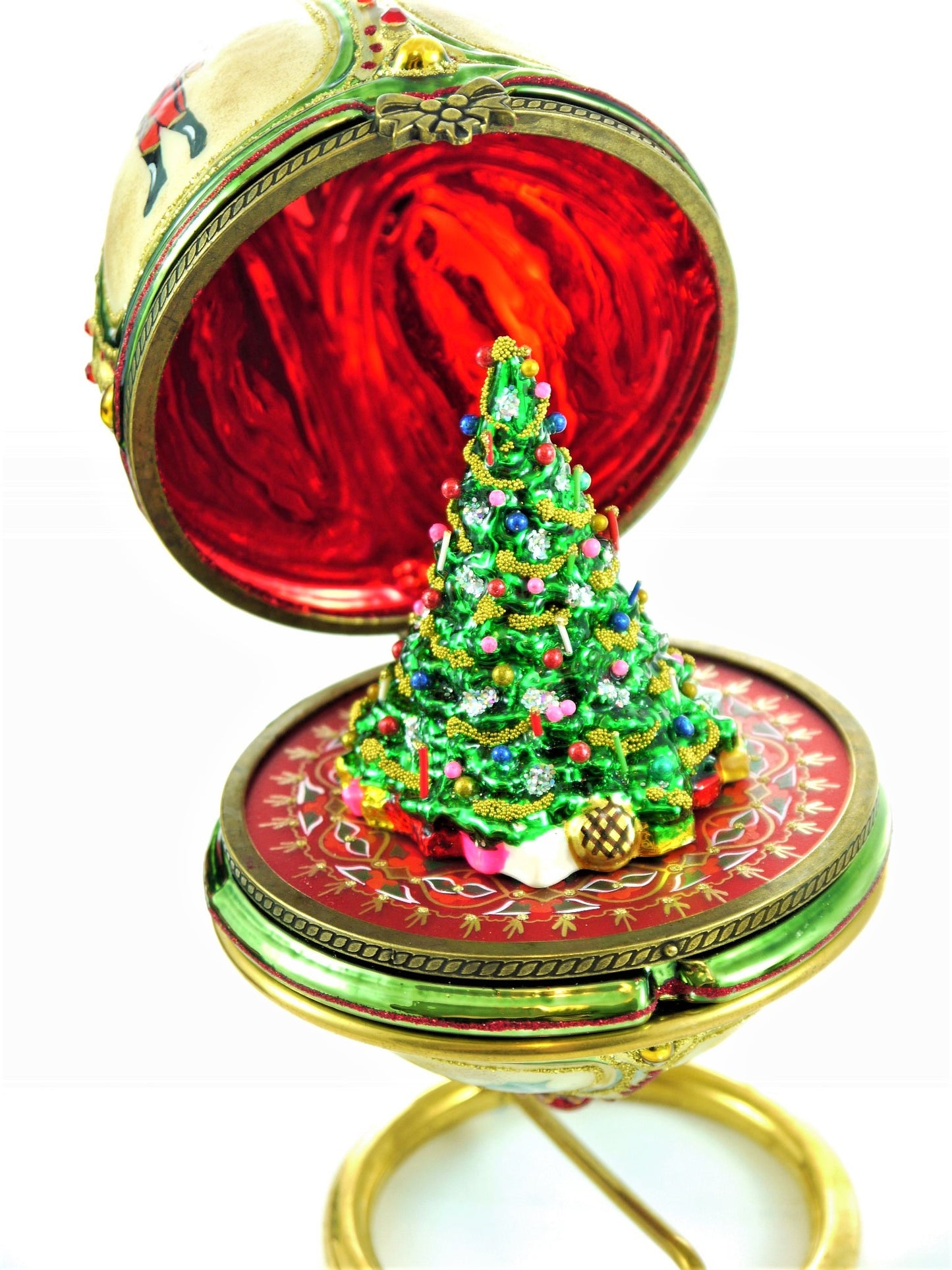 Luxury Faberge Egg Tree Christmas Ornament
