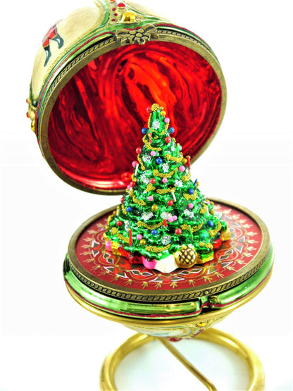 Luxury Faberge Egg Tree Christmas Ornament