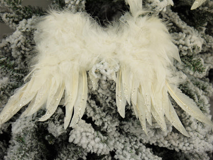 White Fluffy Feather Angel Wings