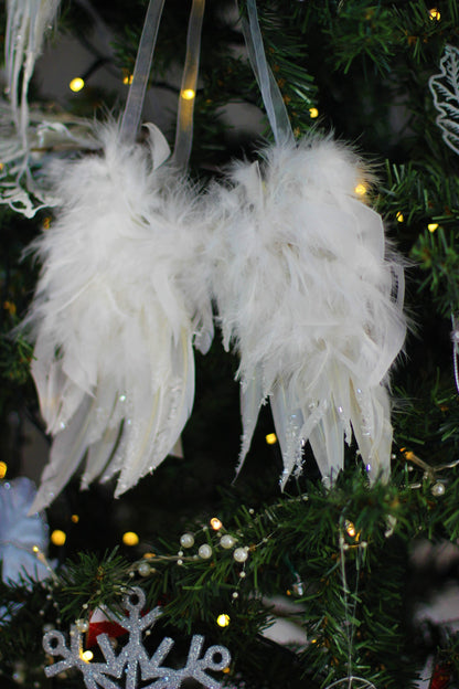 White Fluffy Feather Angel Wings