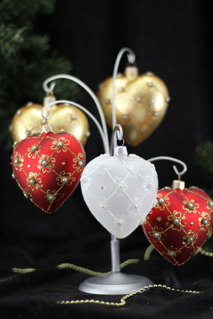 Silver Fountain Bauble Stand With 5 Arms