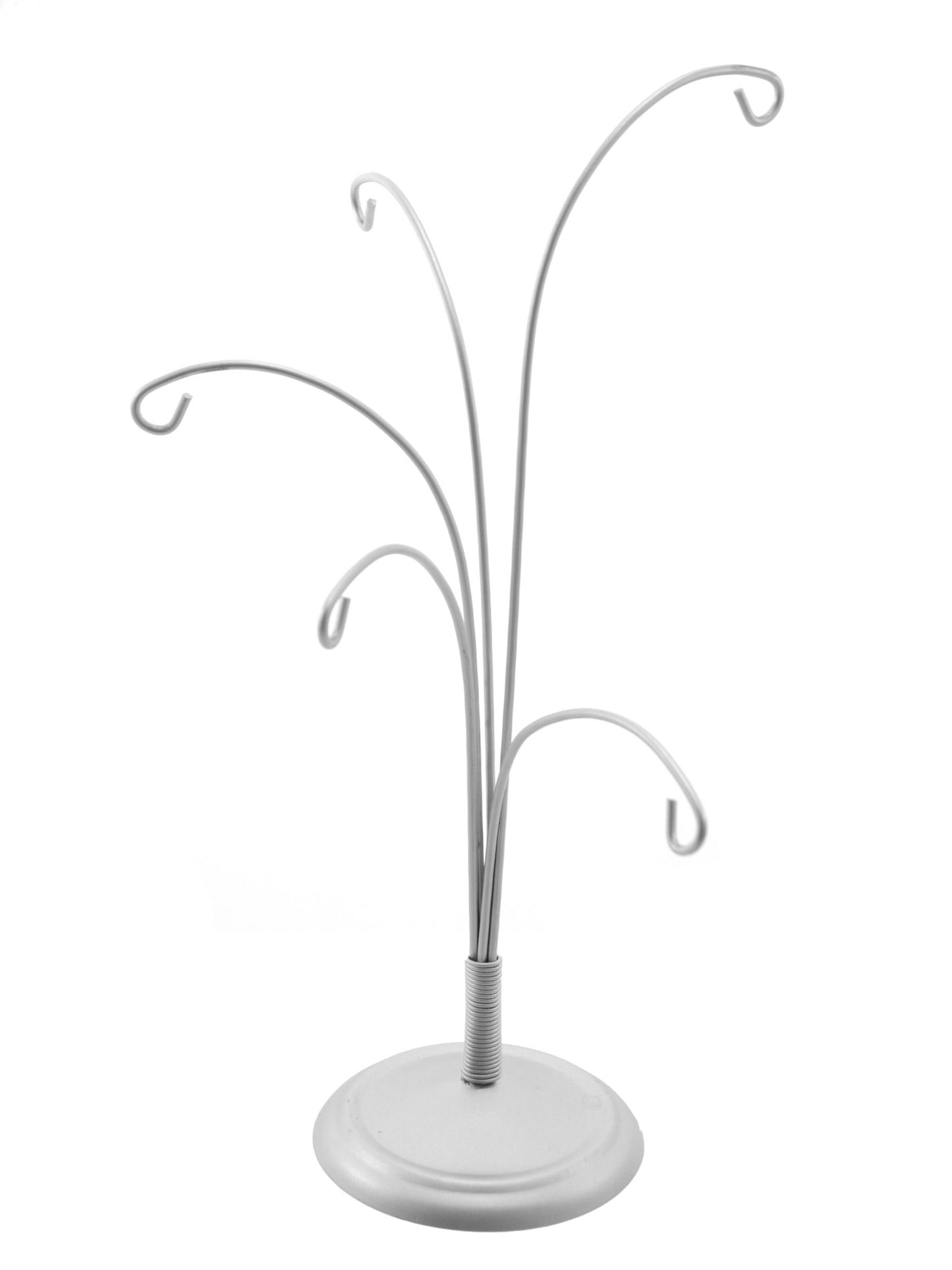Silver Fountain Bauble Stand With 5 Arms