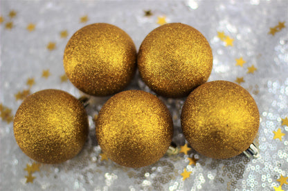 Set of 27 Gold Christmas Baubles