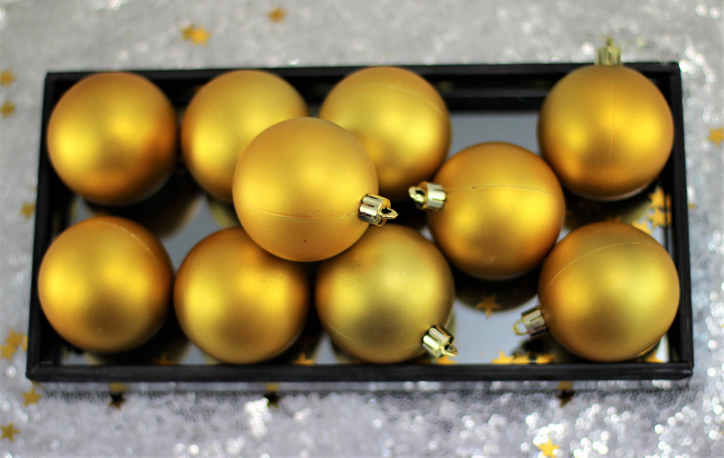Set of 27 Gold Christmas Baubles