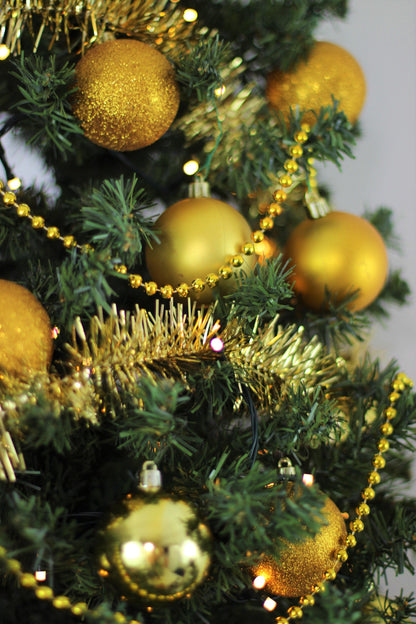 Set of 27 Gold Christmas Baubles