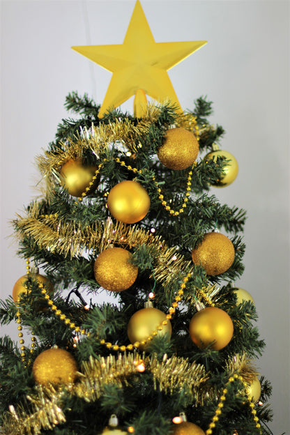 Set of 27 Gold Christmas Baubles