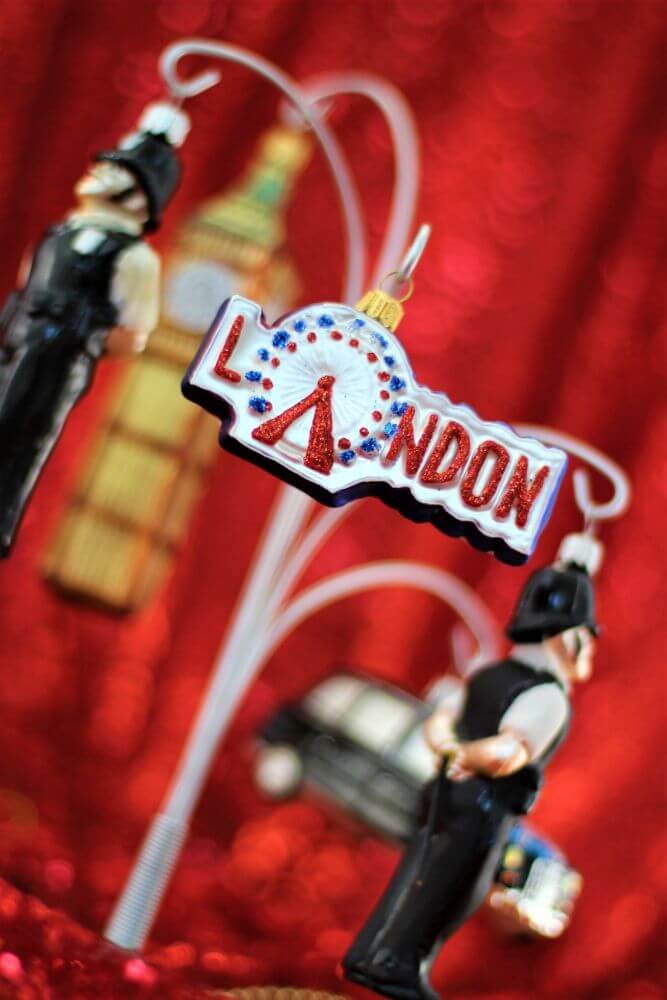 London Eye Glass Christmas Hanging Ornament
