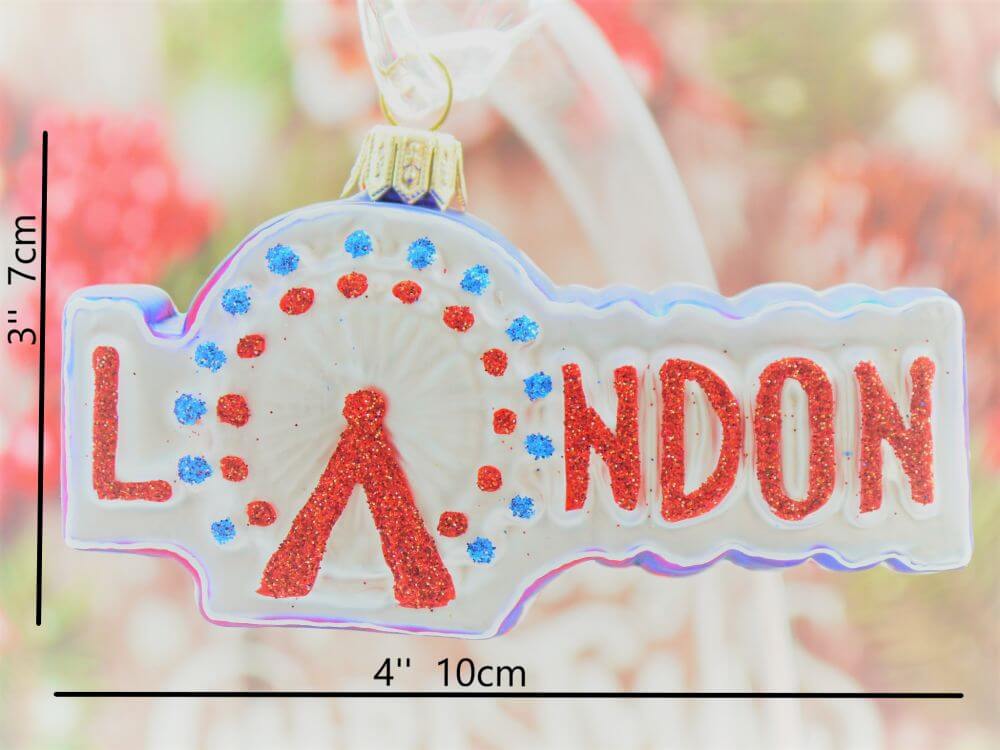 London Eye Glass Christmas Hanging Ornament