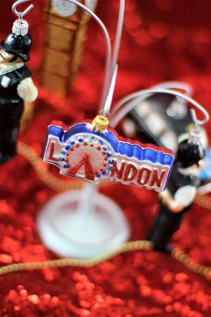 London Eye Glass Christmas Hanging Ornament