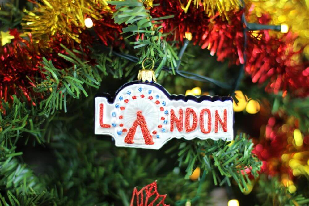 London Eye Glass Christmas Hanging Ornament