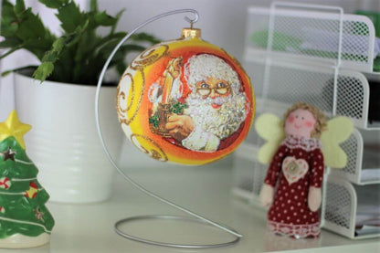 Metal Silver Bauble Display Stand 15 cm / 6" High