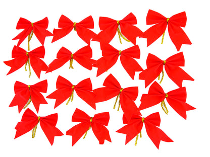 15 Pack Red Bows