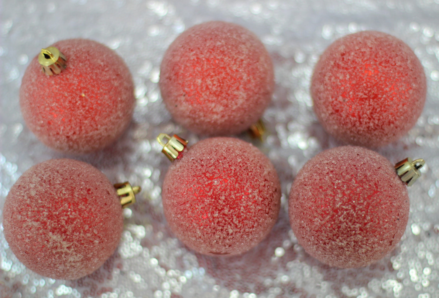 Set of 24 Red Christmas Baubles