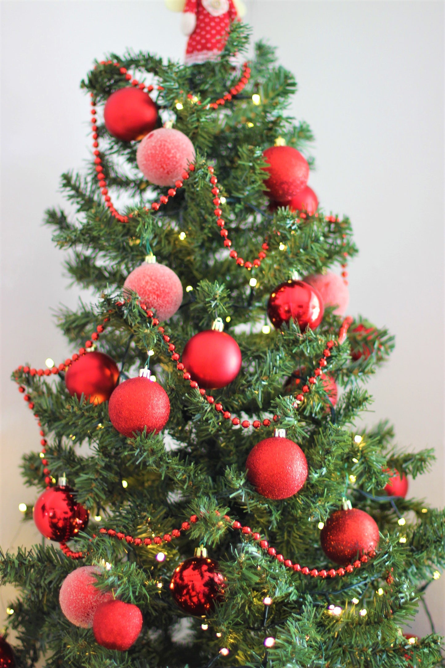 Set of 24 Red Christmas Baubles