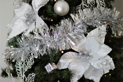Silver Chunky Tinsel Garland