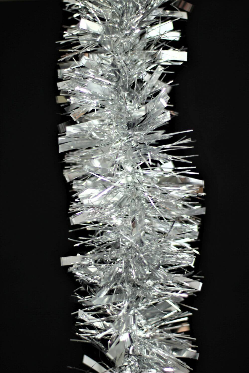 Silver Chunky Tinsel Garland