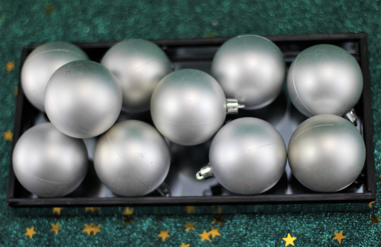 Set of 27 Silver Christmas Baubles