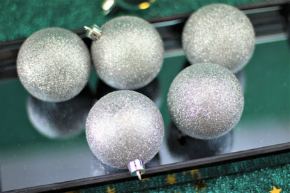 Set of 27 Silver Christmas Baubles