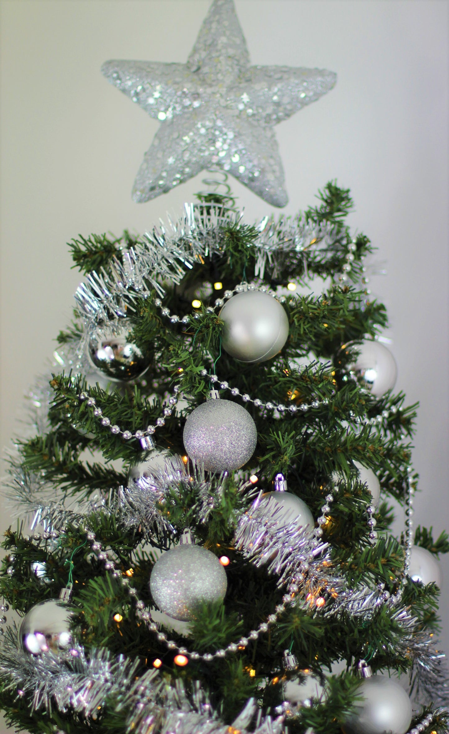 Set of 27 Silver Christmas Baubles