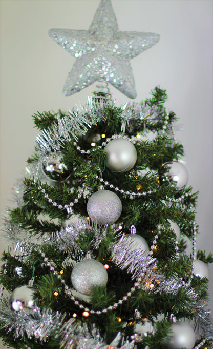 Set of 27 Silver Christmas Baubles