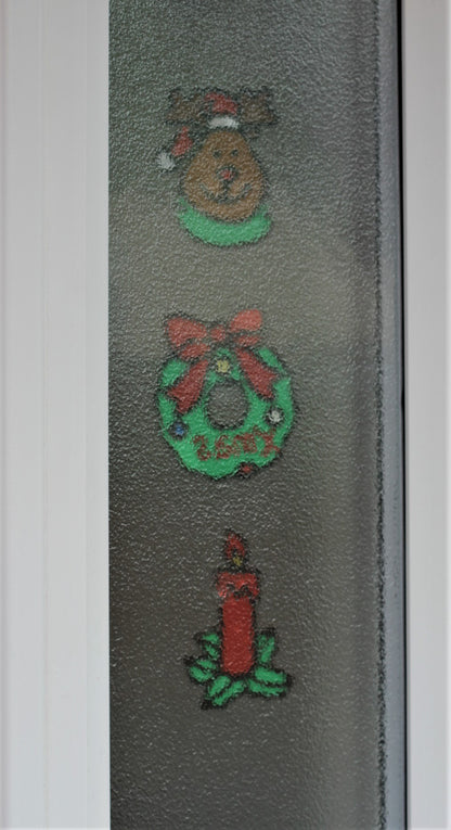 Wreath Double-Sided Christmas Sticker  10 cm (4")