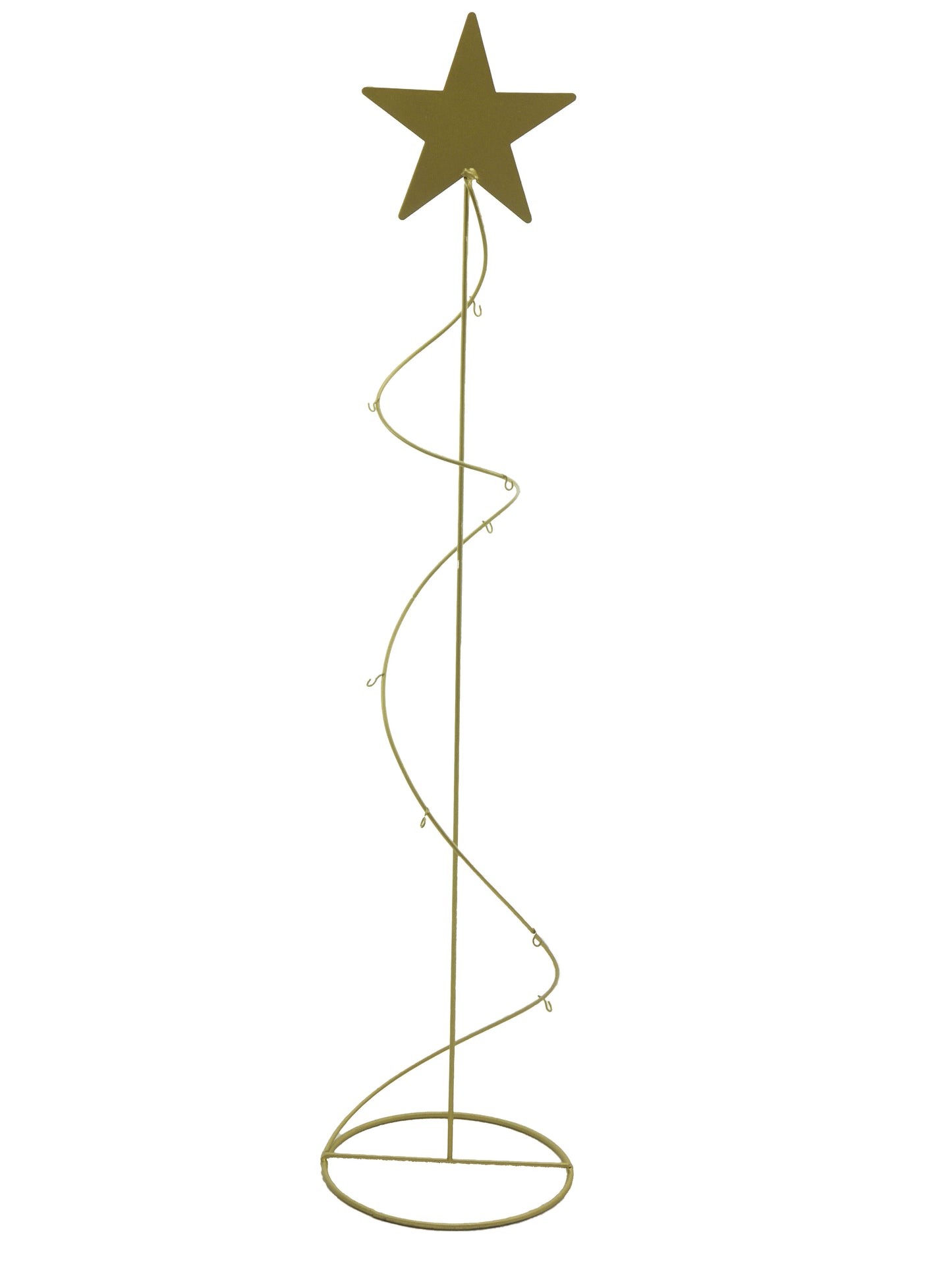 Gold Three Spiral Shaped Ornament Stand