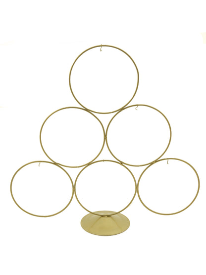 Gold Three Shaped Ornaments Stand
