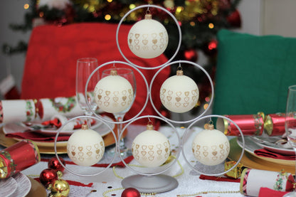 Silver Tree Shaped Ornament Stand